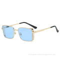 New Retro box metal sunglasses European and American trend beach men's and women's Sunglasses cross-border sunglasses s21033